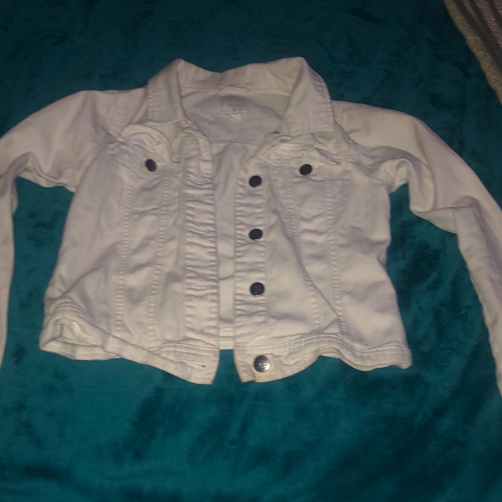White jean jacket
